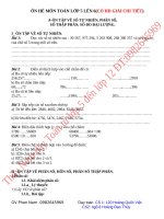 CÁC CHỦ đề ôn tập hè môn TOÁN lớp 5 lên 6 rất HAY (có GIẢI) THẦY NAM 