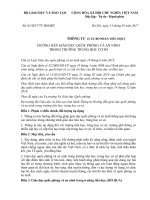 Giáo dục quốc phòng và an ninh trong trường trung học cơ sở được thực hiện lồng ghép thông qua nội d.