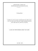 Nghiên cứu chế tạo bộ cảm biến sinh học điện hóa trên cơ sở các vật liệu nano vàng, bạc   oxide graphene khử để phát hiện một số vi khuẩn gây bệnh 