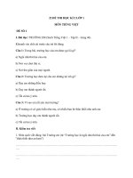 Đề thi học kì 2 lớp 1 môn Tiếng Việt đầy đủ nhất - Giáo viên Việt Nam