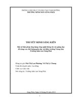 SKKN một số biện pháp ứng dụng công nghệ thông tin vào giảng dạy để nâng cao chất lượng giáo dục tại điểm trường trung tâm trường mầm non sùng phài 