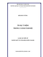 Ẩn dụ ý niệm trong ca dao nam bộ 