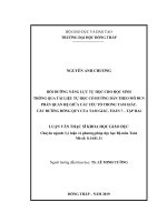 bồi dưỡng năng lực tự học cho học sinh thông qua tài liệu tự học có hướng dẫn theo mô đun phần quan hệ giữa các yếu tố trong tam giác  các đường đồng quy của tam giác, toán 7 – tập hai 