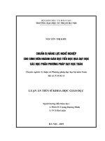 chuẩn bị năng lực nghề nghiệp  cho sinh viên ngμnh giáo dục tiểu học qua dạy học  các học phần phương pháp dạy học toán 