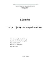 Báo Cáo Thực Tập Quản Trị Bán Hàng Công Ty Cổ Phần Thương Mại IMEXCO