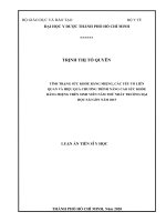 Tình trạng sức khỏe răng miệng, các yếu tố liên quan và hiệu quả chương trình nâng cao sức khỏe răng miệng trên sinh viên năm thứ nhất trường đại học sài gòn, năm 2015 