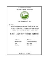 Đánh giá hiện trạng chất lượng nước thải sản xuất của công ty trách nhiệm hữu hạn công nghệ bao bì yuzhan việt nam tại khu công nghiệp quế võ, bắc ninh 
