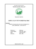 Nghiên cứu khả năng sản xuất tinh dịch của trâu chiêm hóa   tuyên quang 