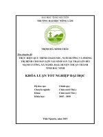 Thực hiện quy trình chắm sóc, nuôi dưỡng và phòng trị bệnh cho đàn lợn nái sinh sản tại trại lợn bùi mạnh cường, xã nghĩa đạo, huyện thuận thành, tỉnh bắc ninh 