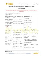 Tải Đề cương ôn tập học kì 2 môn Hóa học lớp 9 năm 2019 - 2020 - Nội dung ôn tập hóa 9 học kì 2 có đáp án