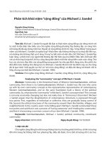 Phân tích khái niệm “cộng đồng” của Michael J. Sandel