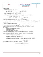 Đề thi học kì 1 Toán 9 năm học 2020 – 2021 - Giáo viên Việt Nam