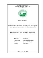 Đánh giá hiện trạng môi trường nước biển ven bờ khu vực thành phố sầm sơn, tỉnh thanh hóa 