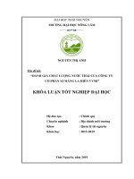 Đánh giá chất lượng nước thải của công ty cổ phần xi măng la hiên VVMI 