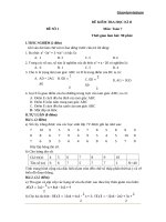 10 đề thi học kì 2 Toán lớp 7 - Giáo viên Việt Nam