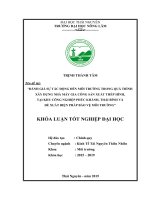 Đánh giá sự tác động đến môi trường trong quá trình xây dựng nhà máy gia công sản xuất thép hình, tại khu công nghiệp phúc khánh, thái bình và đề xuất biện pháp bảo vệ môi trường 