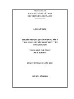 Chuyển nhượng quyền sử dụng đất ở theo pháp luật đất đai từ thực tiễn tỉnh lạng sơn 