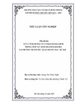 xử phạt vi phạm hành chính trong lĩnh vực kinh doanh karaoke tại phường thanh trì quận hoàng mai hà nội 