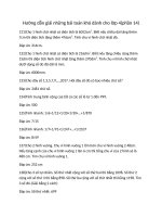 Hướng dẫn giải những bài toán khó dành cho lớp 4(phần 14) 