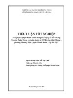 Tiểu luận xử phạt vi phạm hành chính trong lĩnh vực y tế đối với ông nguyễn tuấn thơm chủ nhà thuốc số 444 đường giải phóng – phường phương liệt quận thanh xuân – tp hà nội  