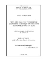 thực hiện pháp luật về thực hành quyền công tố từ thực tiễn viện kiểm sát nhân dân tỉnh cao bằng 