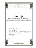 Tiểu luận xử lý  tình huống thẻ bảo hiểm y tế cho người nghèo và những vấn đề rắc rối khi đi khám, chữa bệnh 