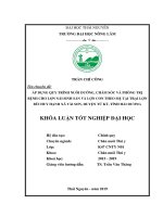 Áp dụng quy trình nuôi dưỡng, chăm sóc và phòng trị bệnh cho lợn nái sinh sản và lợn con theo mẹ tại trại lợn bùi huy hạnh xã tái sơn, huyện tứ kỳ, tỉnh hải dương 