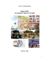 Nhập môn ngành kỹ thuật cơ khí 