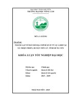Thành lập tờ bản đồ địa chính số 29 tỷ lệ 1 1000 tại xã thiện phiến, huyện tiên lữ, tỉnh hưng yên 