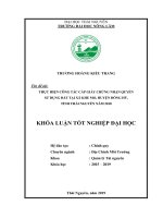 Thực hiện công tác cấp giấy chứng nhận quyền sử dụng đất tại xã khe mo, huyện đồng hỷ, tỉnh thái nguyên 2018 