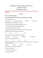 Tải Bộ đề thi Hóa học kì 2 lớp 9 năm 2019 - 2020 - Đề kiểm tra cuối kì 2 lớp 9 có đáp án