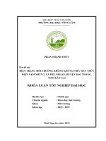 Hiện trạng môi trường không khí tại nhà máy thủy điện nậm nhùn 2, xã phú nhuận, huyện bảo thắng, tỉnh lào cai 