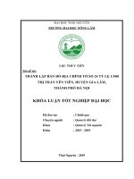 Thành lập bản đồ địa chính tờ số 24 tỷ lệ 1 500 thị trấn yên viên, huyện gia lâm, thành phố hà nội 