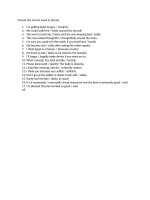 ADV choose the correct word or phrase