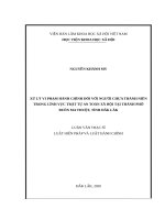 Xử lý vi phạm hành chính đối với người chưa thành niên trong lĩnh vực trật tự an toàn xã hội tại thành phố buôn ma thuột, tỉnh đắk lắk 