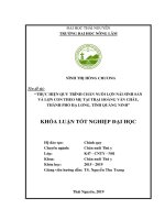 Thực hiện quy trình chăm sóc, nuôi dưỡng lợn nái sinh sản và lợn con theo mẹ tại trại hoàng văn châu, thành phố hạ long, tỉnh quảng ninh 