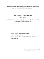 Tiểu luận xử lý tình huống trong lĩnh vực cấp giấy chứng nhận đăng ký doanh nghiệp – hồ sơ đăng ký doanh nghiệp giả mạo  