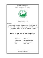 Thực hiện công tác kê khai , đăng ký cấp đổi cấp mới giấy chứng nhận quyền sử dụng đất trên địa bàn xã biên sơn, huyện lục ngạn, tỉnh bắc giang 