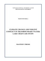 Climate change and violent conflict in transboundary water lake chad case study 