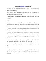 Tải Danh sách âm tiết tiếng Việt xếp theo vần - Cấu tạo, cách viết hệ thống chữ viết, chữ số trong tiếng Việt