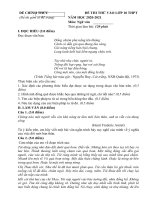 ĐỀ THI THỬ văn vào 10 