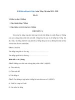 Tải 10 đề thi học kì 2 lớp 1 môn Tiếng Việt năm 2019 - 2020 - Đề thi Tiếng Việt lớp 1 học kỳ 2