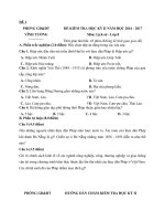 Tải Bộ đề thi học kì 2 môn Lịch sử lớp 8 - Đề kiểm tra học kì II môn Lịch sử lớp 8 có đá án