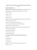 Tải Đề kiểm tra học kì 2 lớp 9 môn Lịch sử trường THCS Mỹ Đức năm học 2017 - 2018 - Đề thi học kì 2 lớp 9 môn Lịch sử có đáp án