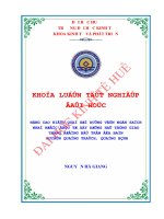 Nâng cao hiệu quả sử dụng vốn ngân sách nhà nước đầu tư xây dựng hạ tầng giao thông đường bộ trên địa bàn huyện quảng trạch, quảng bình 