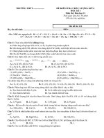 Đề thi giữa kì 1 Hóa 11 năm học 2020 – 2021 - Giáo viên Việt Nam