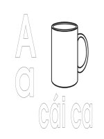 tranh tô màu chữ cái cho trẻ