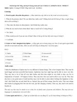 Tải Giải bài tập SGK Tiếng Anh lớp 8 Chương trình mới Unit 12 SKILLS 2, LOOKING BACK - PROJECT - Unit 12 Tiếng Anh 8 thí điểm: Life on other planets