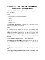 Tải Giải bài tập Lịch Sử 8 bài 2: Cách mạng tư sản Pháp cuối thế kỉ XVIII - Giải bài tập Lịch sử rút gọn lớp 8 bài 2