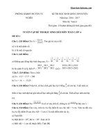 Những đề thi học sinh giỏi Toán lớp 6 - Giáo viên Việt Nam